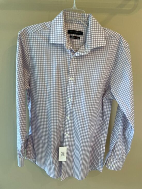 Tommy Hilfiger Other - Men's Tommy Hilfiger Dress shirt in lilac and white, size 15, 32/33.